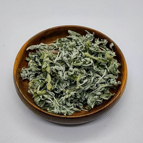 bowl of dried herbs
