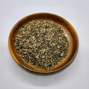 bowl of dried herbs