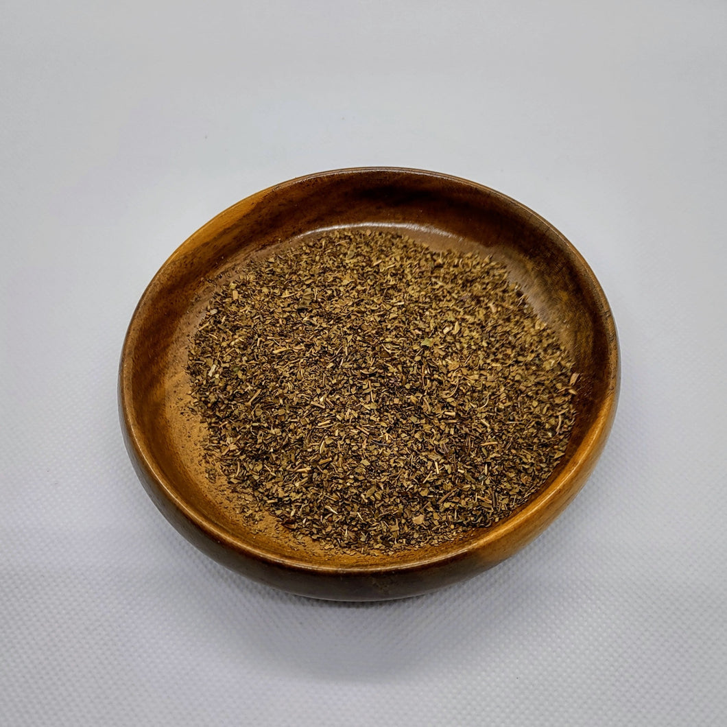 bowl of dried herbs