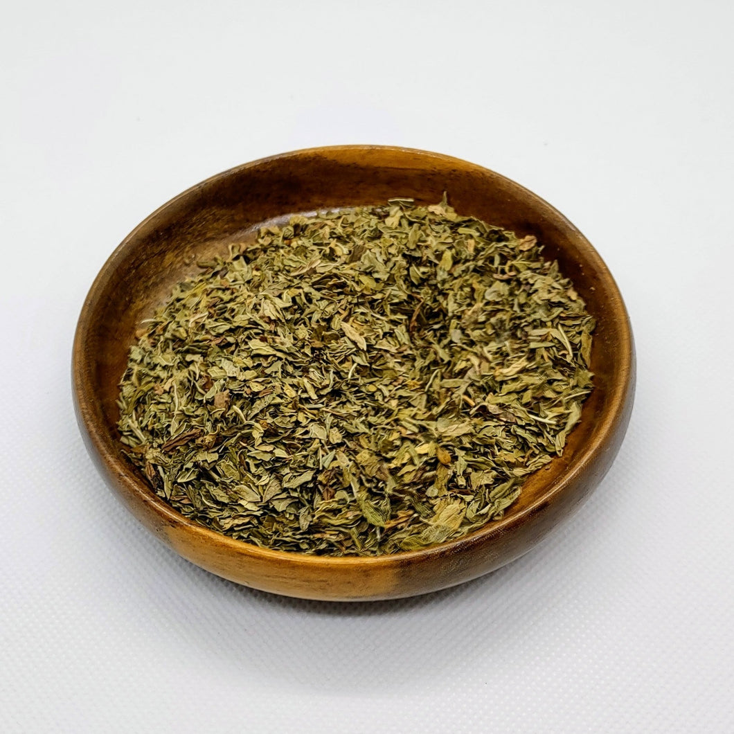 bowl of dried herbs