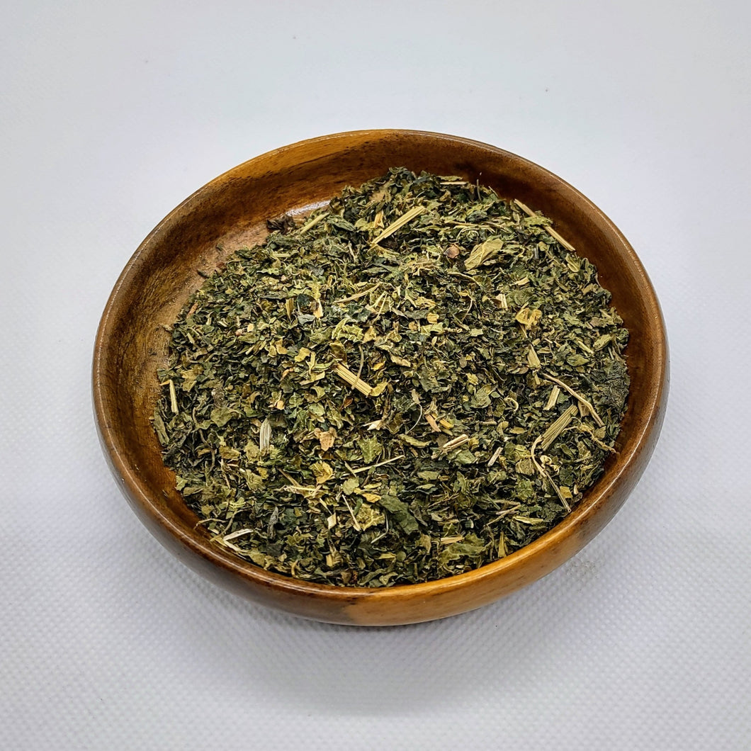 bowl of dried herbs